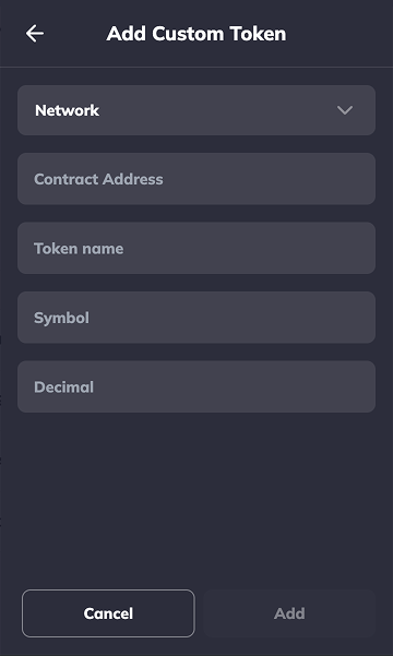 Add Custom Token