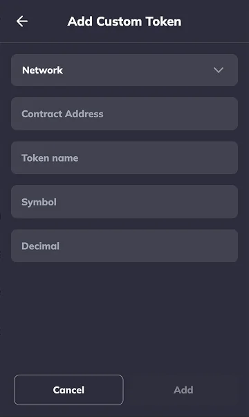 Add Custom Token