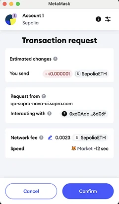Bridge Transaction Request
