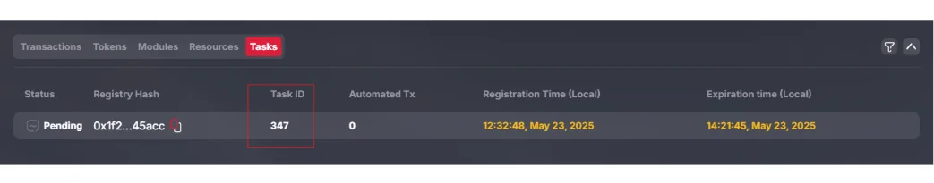 Cancel Automation Task result