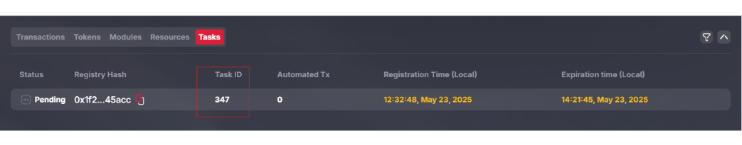 Cancel Automation Task result