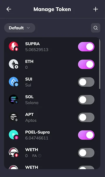 Manage Token