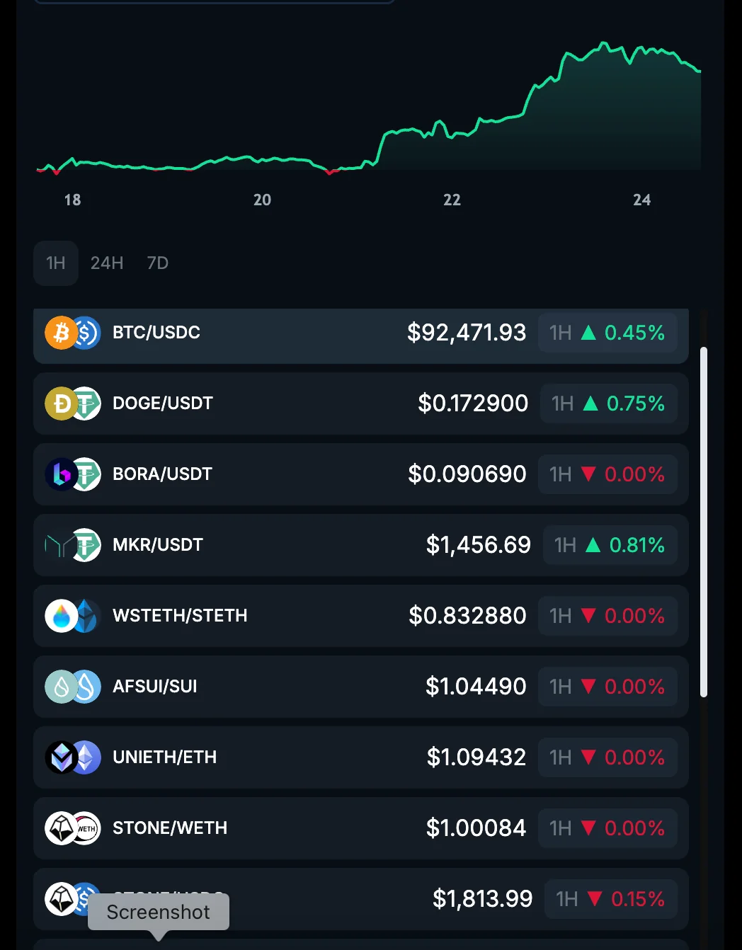 Price Ticker Widget variant