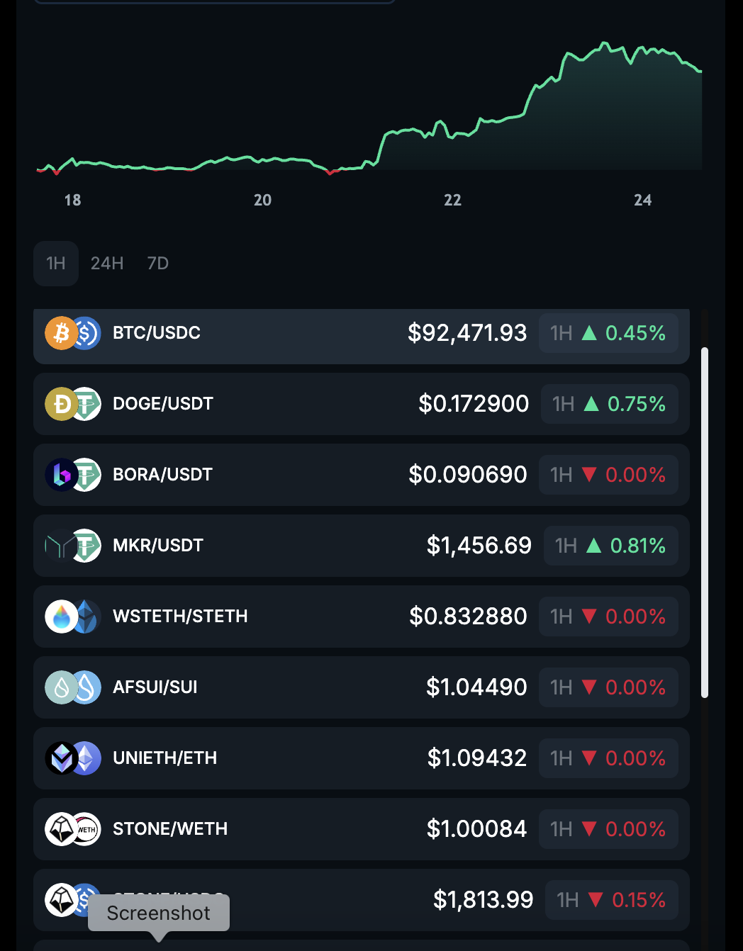 Price Ticker Widget variant